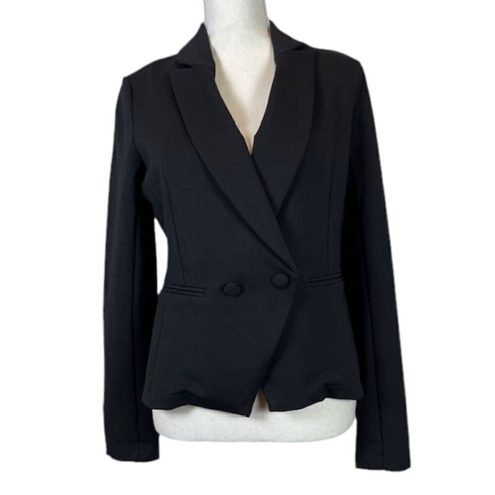 NWT Cupcakes and Cashmere Stretch Black Blazer Professional Comfort Size Small